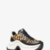 Pantofi sport Arla din piele și păr de vițel cu imprimeu leopard Pantofi sport Arla din piele și păr de vițel cu imprimeu leopard