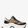 Pantofi sport Arla din piele și păr de vițel cu imprimeu leopard Pantofi sport Arla din piele și păr de vițel cu imprimeu leopard