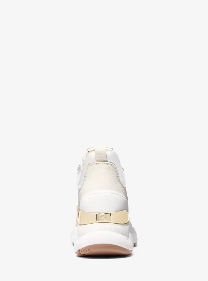 Pantofi sport cu logo Katrina Signature și relief metalic cu șopârlă