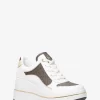 Pantofi sport cu platformă din piele și logo Emmy Signature Pantofi sport cu platformă din piele și logo Emmy Signature