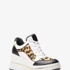 Pantofi sport cu platformă Emmy din piele și imprimeu leopard pentru bebeluși Pantofi sport cu platformă Emmy din piele și imprimeu leopard pentru bebeluși