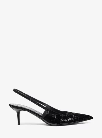 Pantofi sport Emma Crocodile din piele cu relief