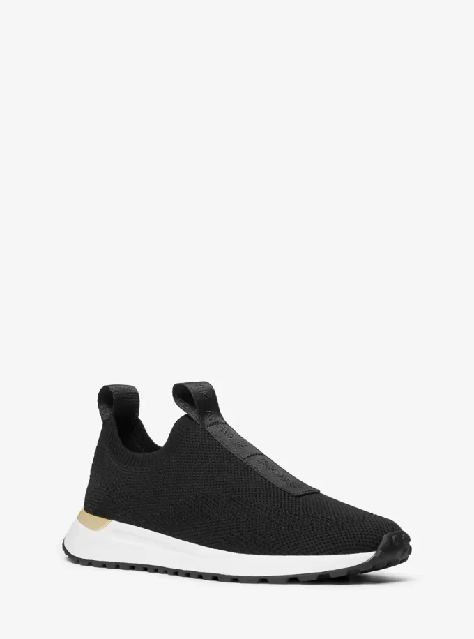 Pantofi sport fără slip-on cu bandă din plasă și logo Bodie