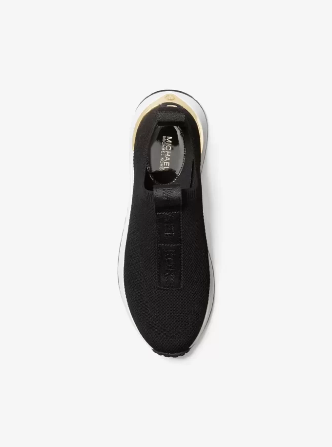 Pantofi sport fără slip-on cu bandă din plasă și logo Bodie