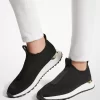 Pantofi sport fără slip-on cu bandă din plasă și logo Bodie