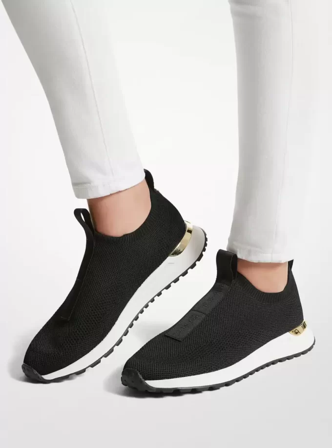 Pantofi sport fără slip-on cu bandă din plasă și logo Bodie