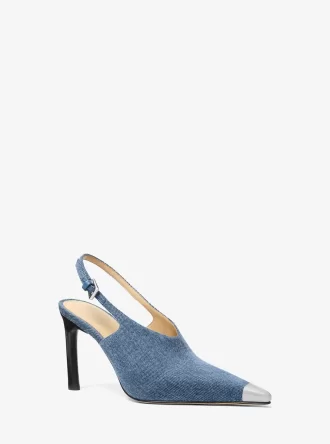 Pantofi sport Kasia din denim cu slingback