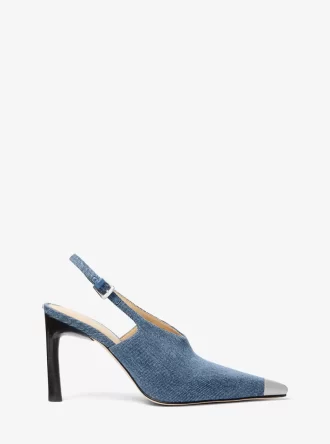 Pantofi sport Kasia din denim cu slingback