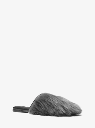Papuci Liisa din piele de shearling