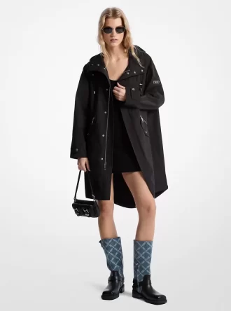 Parka țesută supradimensionată