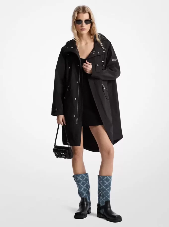 Parka țesută supradimensionată Parka țesută supradimensionată