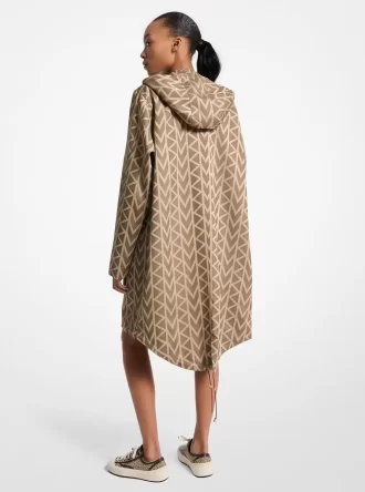 Parka supradimensionată cu logo jacquard MK2000