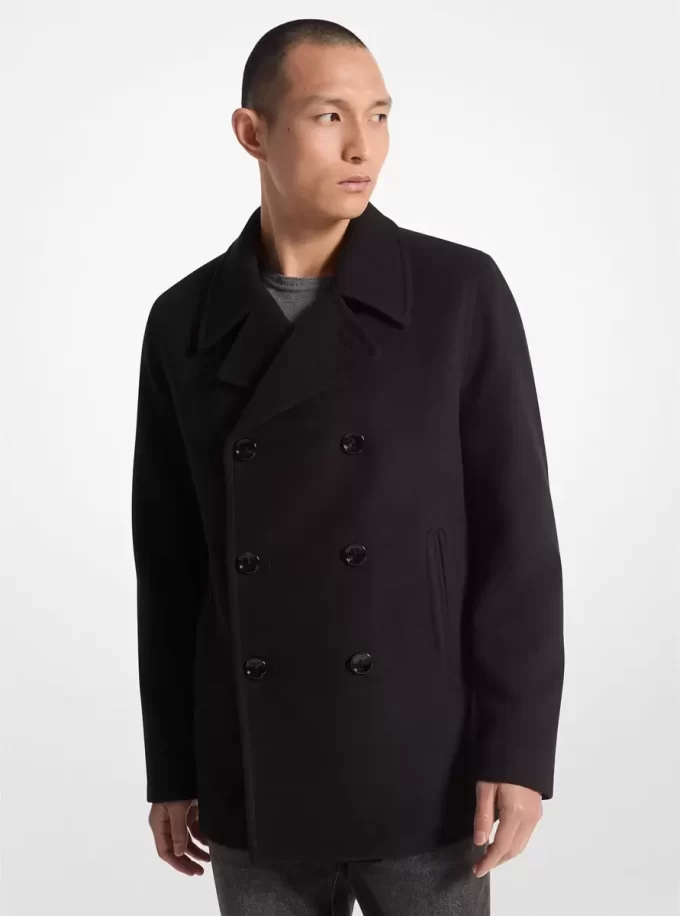 Peacoat cu două rânduri de nasturi Peacoat cu două rânduri de nasturi