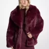 Peacoat din blană artificială