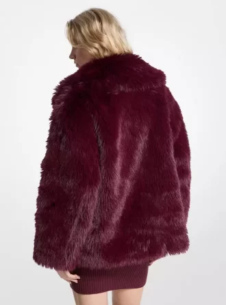 Peacoat din blană artificială