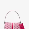 Poșetă medie Vincent cu logo jacquard și port-card Poșetă medie Vincent cu logo jacquard și port-card