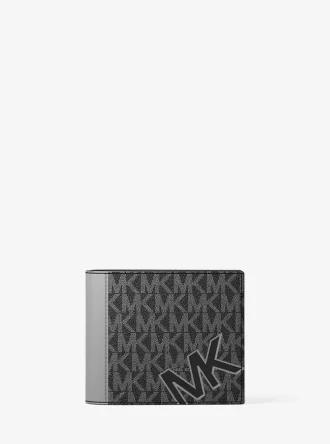 Portofel Cooper Signature Logo Billfold cu portbagaj și etichetă