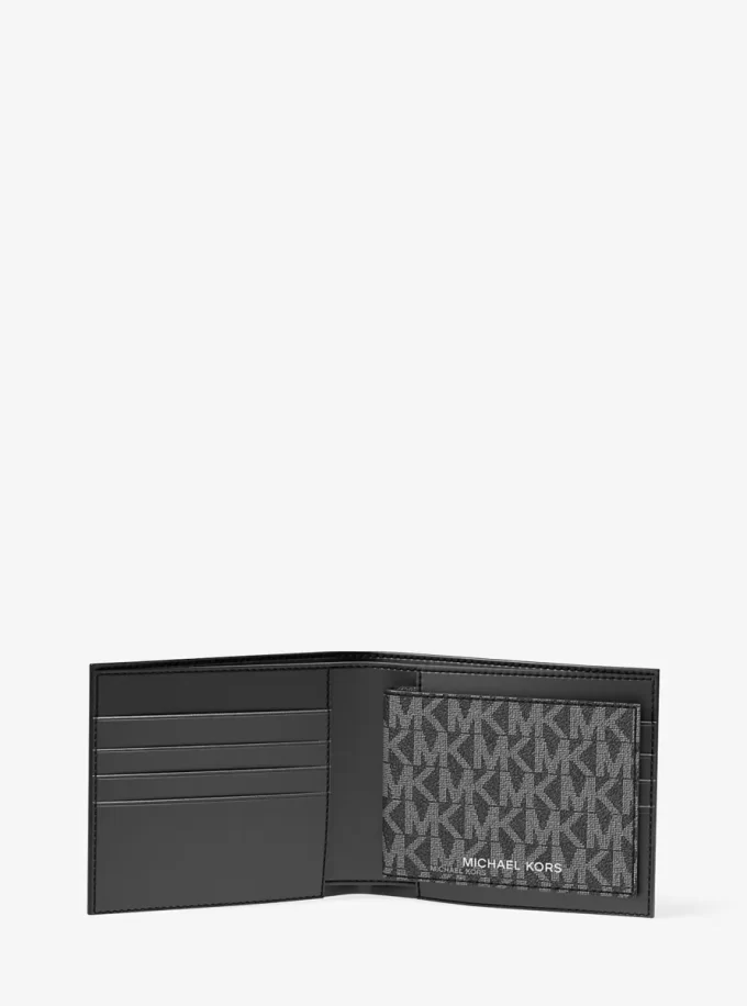 Portofel Cooper Signature Logo Billfold cu portbagaj și etichetă Portofel Cooper Signature Logo Billfold cu portbagaj și etichetă