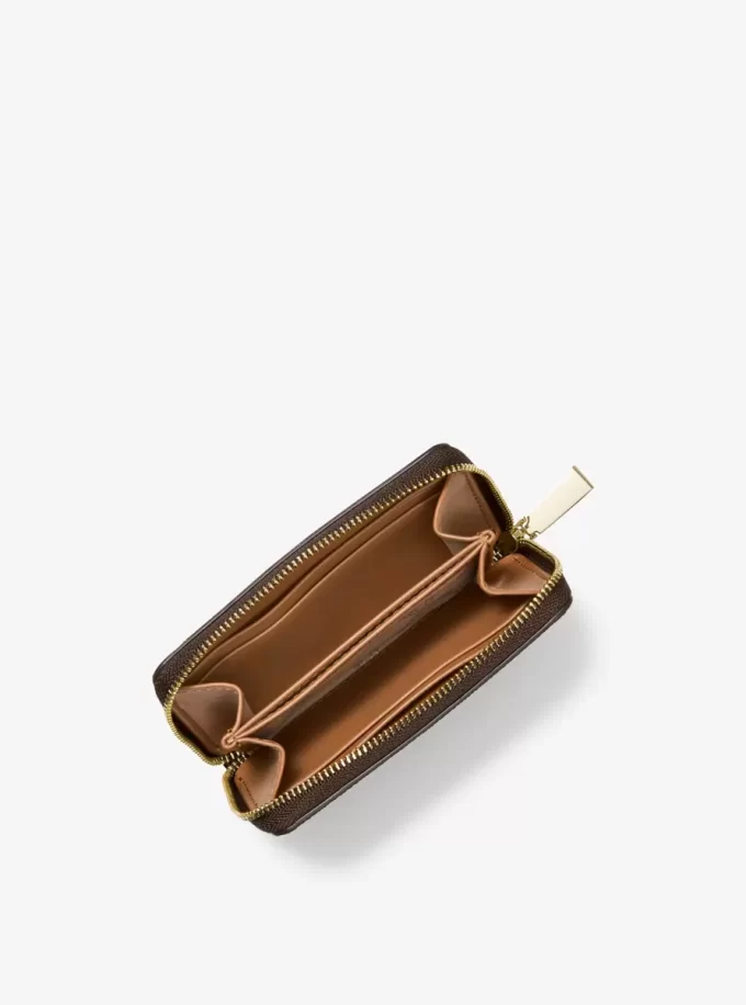 Portofel mic din piele și logo