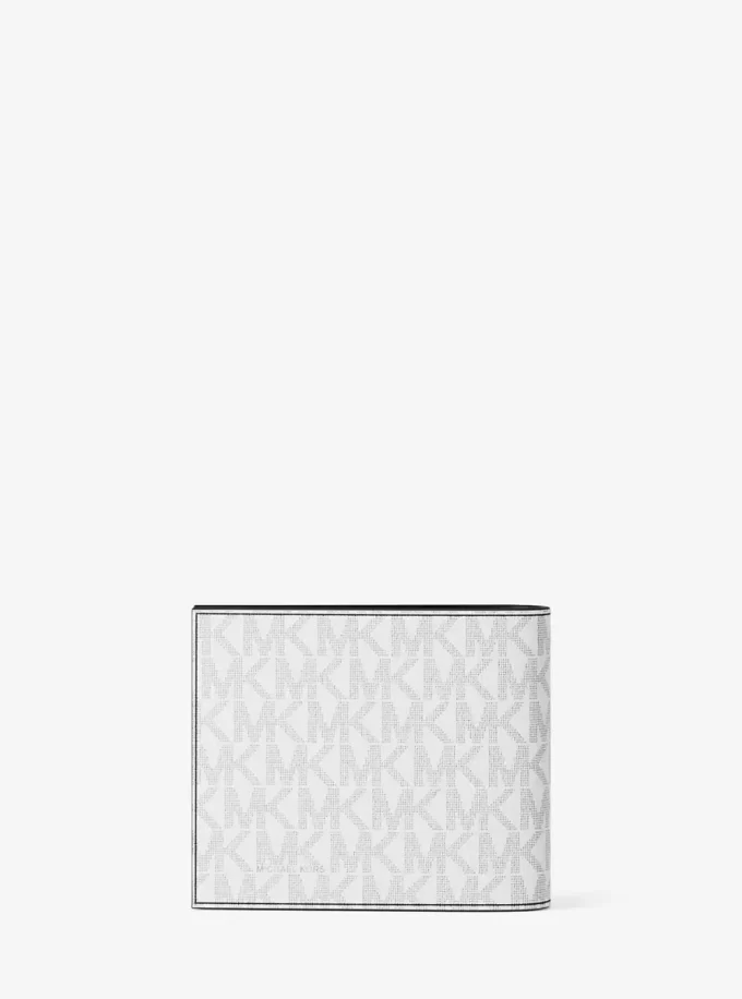 Portofel tip portofel Cooper Signature cu logo și dungi metalice Portofel tip portofel Cooper Signature cu logo și dungi metalice