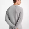 Pulover cu guler rotund din amestec de lână Pulover cu guler rotund din amestec de lână