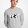 Pulover cu intarsie de schi