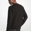 Pulover din bumbac jacquard cu logo