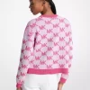 Pulover tricotat cu logo jacquard Pulover tricotat cu logo jacquard