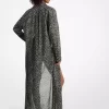 Rochie-cămașă din bumbac cu imprimeu floral Rochie-cămașă din bumbac cu imprimeu floral