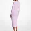 Rochie cu capse din amestec de viscoză Rochie cu capse din amestec de viscoză