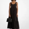 Rochie cu straturi din bumbac elastic Rochie cu straturi din bumbac elastic