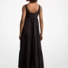 Rochie cu straturi din bumbac elastic Rochie cu straturi din bumbac elastic