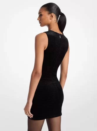 Rochie de catifea smocked