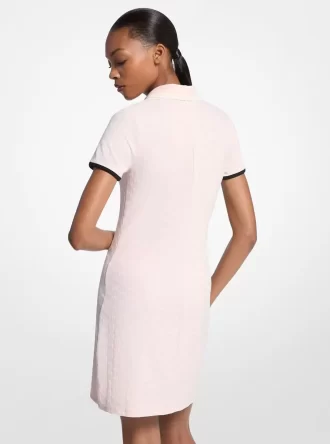 Rochie de tenis din tricot jacquard cu logo