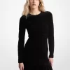 Rochie din catifea elastică cu smocuri Rochie din catifea elastică cu smocuri