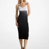 Rochie din viscoză elastică cu nervuri degradate Rochie din viscoză elastică cu nervuri degradate