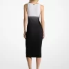 Rochie din viscoză elastică cu nervuri degradate Rochie din viscoză elastică cu nervuri degradate