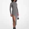 Rochie elastică din lână pliată Rochie elastică din lână pliată