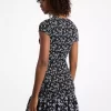 Rochie Georgette cu imprimeu floral Rochie Georgette cu imprimeu floral