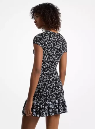 Rochie Georgette cu imprimeu floral