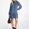 Rochie Georgette cu imprimeu Paisley metalic Rochie Georgette cu imprimeu Paisley metalic