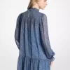Rochie Georgette cu imprimeu Paisley metalic Rochie Georgette cu imprimeu Paisley metalic