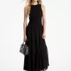 Rochie Georgette cu imprimeu smocked Rochie Georgette cu imprimeu smocked