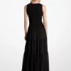 Rochie Georgette cu imprimeu smocked Rochie Georgette cu imprimeu smocked