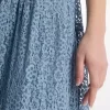 Rochie lejeră cu imprimeu floral și dantelă Rochie lejeră cu imprimeu floral și dantelă