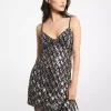 Rochie lejeră din viscoză elastică cu paiete și model șarpe Rochie lejeră din viscoză elastică cu paiete și model șarpe
