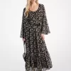 Rochie maxi cu imprimeu georgetă florală Rochie maxi cu imprimeu georgetă florală