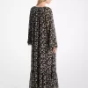 Rochie maxi cu imprimeu georgetă florală Rochie maxi cu imprimeu georgetă florală