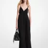 Rochie maxi plisată din Georgette Rochie maxi plisată din Georgette
