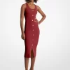 Rochie midi cu imprimeu floral din amestec de viscoză elastică